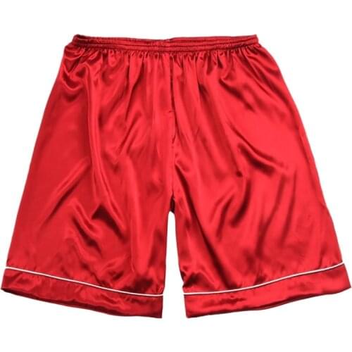Mens Silk Satin Pajamas Pyjamas Pants Pants Sleep Bottoms Casual home pajamas shorts Plus Size