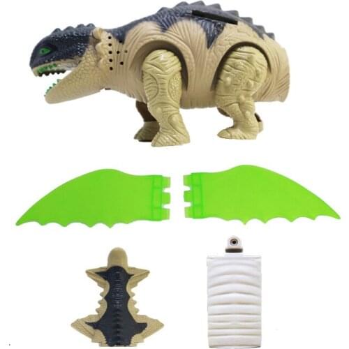 Newest Electric Walking Dinosaur Flying Dragon Toy Jurassic Family Childrens Puzzle Gift Action Figure