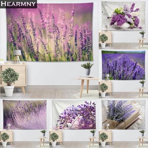 New Products Lavender Tapestry Wall Hanging 3DTapestries Farmhouse Home Party Wall Cover Decor College Dorm Wall Carpet