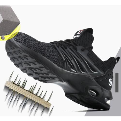 New Protection Shoes Steel Toe Trendy fashion Men Safety Shoes Lightweight Sports and Leisure Men Women Work Shoes Anti-puncture