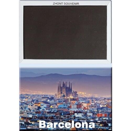 Gift for friends European scene Spain barcelona nights 22473 ,Souvenirs of Worldwide Tourist;fridge magnet gift fridge magnet