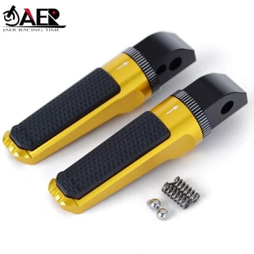 Rear Passenger Foot Pegs Pedals Footrest for Triumph Daytona 675 2009-2017 675R Bonneville T100 120 Scrsmbler 1200XC