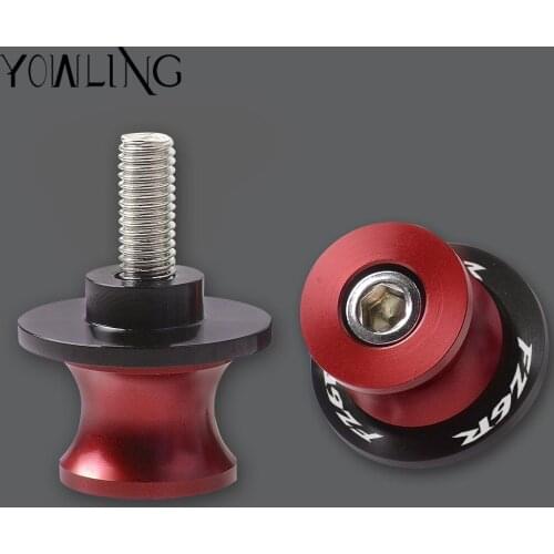 For Yamaha FZ1 FAZER FZ6R FZ8 XJ6 FZ6 MT-07 09 FZ-09 XSR700 XSR900 FZ6N FZ6S Motorcycle 6MM Swingarm Sliders Spools Stand Screws