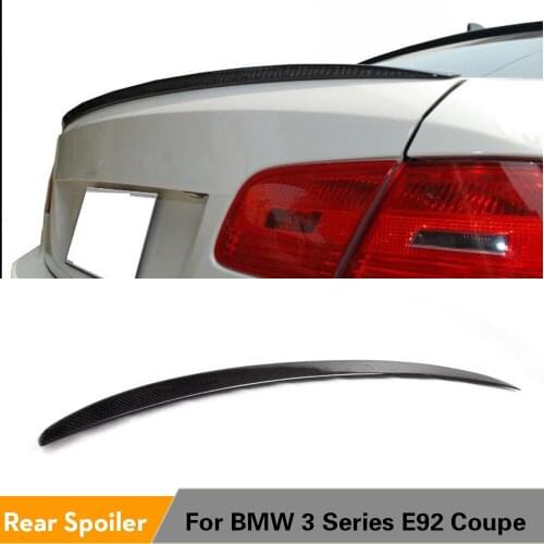 Carbon Fiber Rear Trunk Spoiler Lip Wing for BMW 3 Series M3 E92 325i 328i 330i 2008 - 2011 Coupe Rear Trunk Spoiler