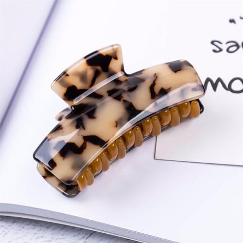 7.5cm Long Fancyin Luxury Leopard Hair Claws Headwear for Girls Fashion Hair Accessories Barrette