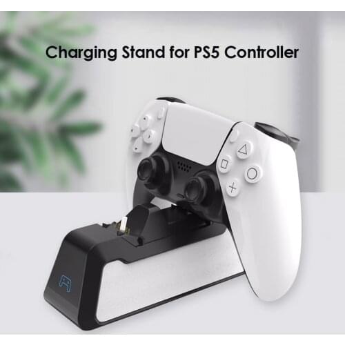 Dual Charger Charging Cradle Dock Station Lightweight Game Playing Portable Elements for PS5 DualSense Controller