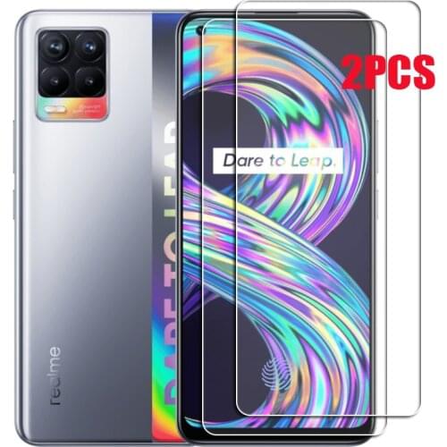 For Realme 8 Pro Realme8 8Pro Tempered Glass Protective ON Realme8Pro RMX3085 RMX3081 6.4INCH Screen Protector Phone Cover Film