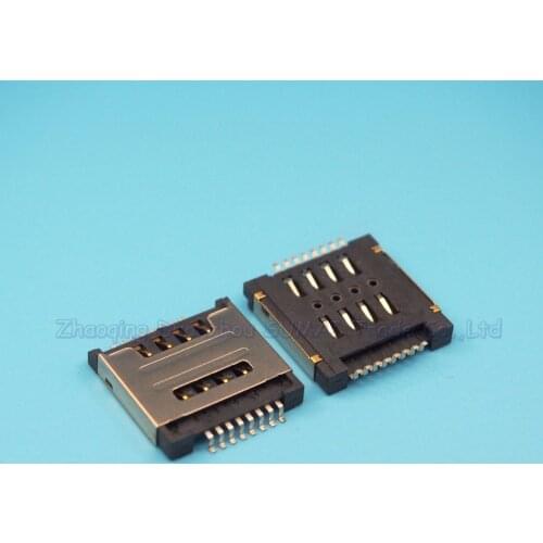10pcs/lot Double Sim Card Slot holder For huawei Y325 Y518 T00 A505E SIM Card Slot free shipping