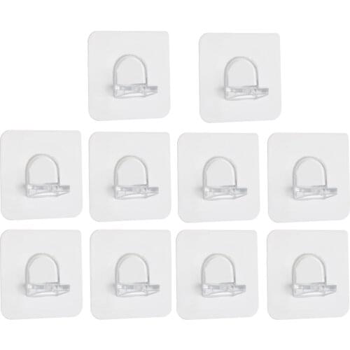 10Pcs Shelf Support Adhesive Pegs Plastic Closet Cabinet Shelf Support Clips Wall Hanger for Kitchen Bathroom Accessories