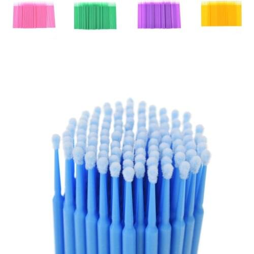 100pcs/lot Durable Micro Disposable Eyelash Extension Individual Applicators Mascara Brush For Women Wholesale