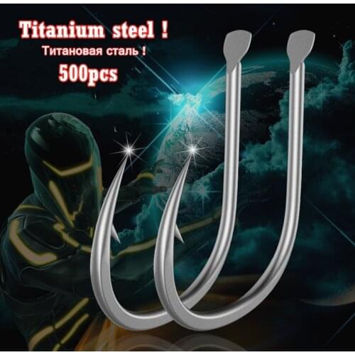 500pcs Fishhooks Japan Titanium Alloy Barbed Super Hard Carp Needle Fishing Accessories Fly Jig Assist Fish Hook Wholesale Pesca