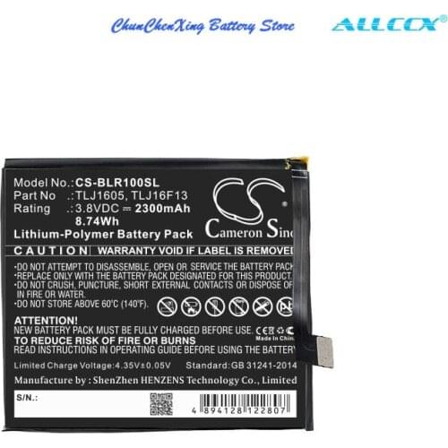 Cameron Sino 2500mAh Battery TLJ1605, TLJ1607, TLJ16F13, TPJ16G20 for BLU R0030UU, R1 HD, S0210UU, Studio Touch