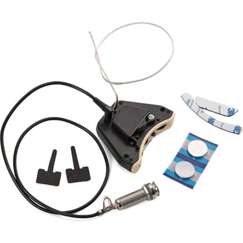 Acoustic Guitar Soundhole Preamp Piezo 3 Band Pickup Eq With Microphone