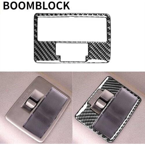 Car Rear Roof Reading Light Lamp Cover Trim Frame Carbon Fiber Sticker Accessories For Mazda RX-8 RX8 2004 2005 2006 2007 2008