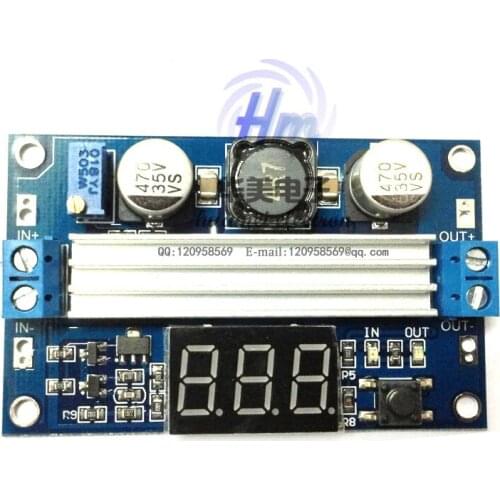 Free shipping!(1PCS) DC DC-DC 3~35V to 3.5~35V LTC1871 Booster step up Step-up module Converter Regulated Power Supply+VoltMeter