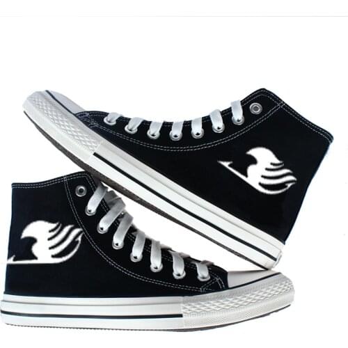 Anime Cos Fairy Tail Shoes Natsu Dragneel Lucy Heartfilia Student Casual Canvas shoes plimsolls rope soled shoes