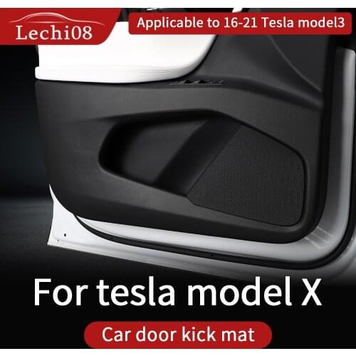 Door kick leather mat for Tesla model X accessories/car 2016-2021 tesla X accessories