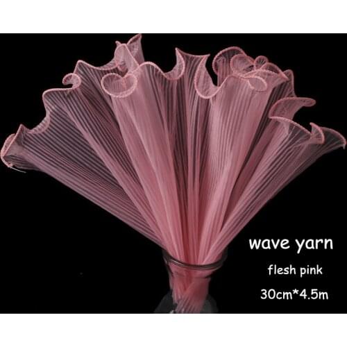 4.5M/Roll Wave Yarn Flowers Packaging Lace Paper DIY Crafts Scrapbook Wedding Bouquet Gift Box Waterproof Wrapping Origami Paper