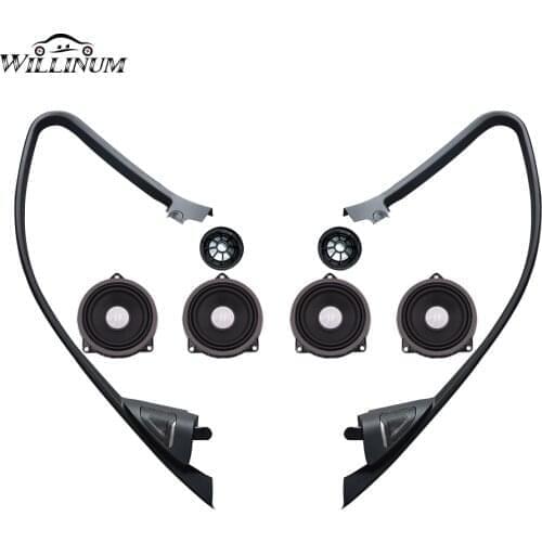 Speaker cover trim upgrade kit for BMW F30 F31 car front tweeter case door midrange loudspeaker audio twiiter shell set escalate