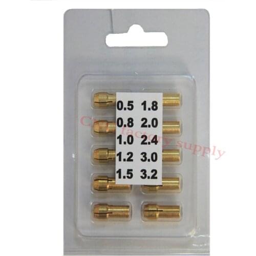 Hot sale 10pcs/lot Dremel electric grinder copper Chuck Reed 0.5 mm -3.2 mm Rotary Drill Lock Nut for 3D printer cnc parts