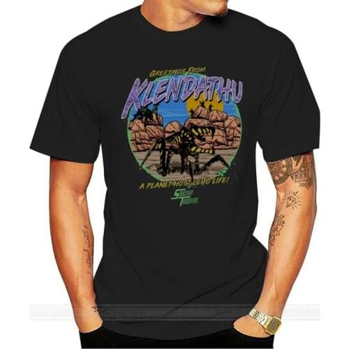Starship Troopers Womens T-Shirt Greetings From Klendathu Black Tee fashion t-shirt men cotton brand teeshirt