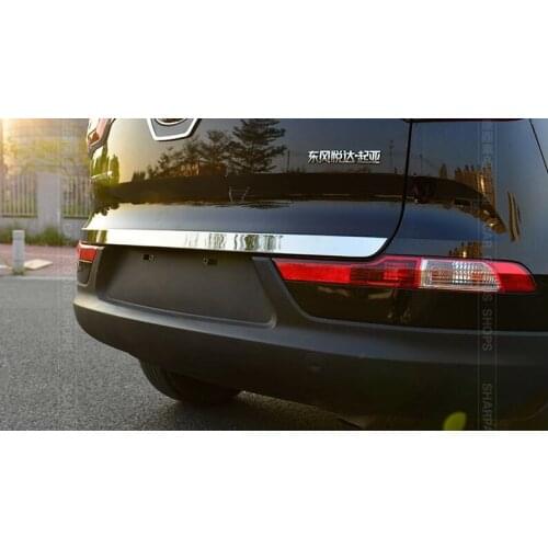 Stainless steel tail door trim After the trim for Kia Sportager 2011 2012 2013 2014 2015 2016