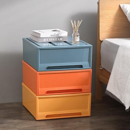5/8/13/20L Home Office Desktop Drawer Organizer Box Stackable Plastic Clothing Finishing Rack Closet Storage Cabinet