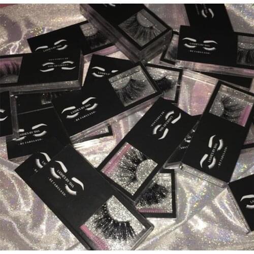 Print logo wholesale 3d mink lashes case eyelash packaging box lash boxes packaging plastic sliding clear lash box logo sticker