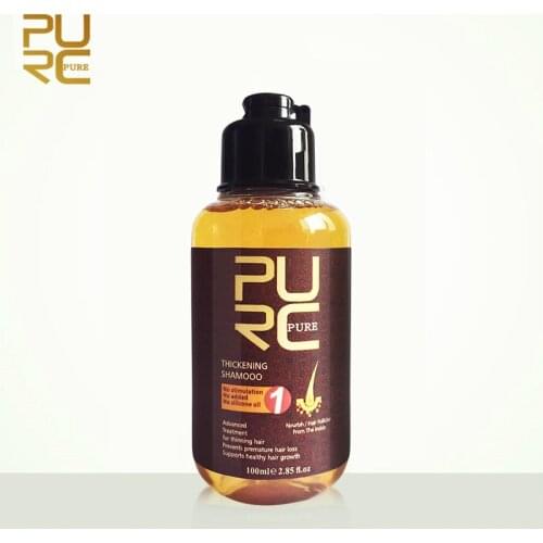 PURC Ginger Shampoo 100ml Professional Anti Loss Hair Growth Hair Scalp Treatment Shampoo Repair Hair Root Thicken Hair