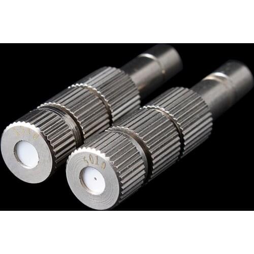 5 Pcs 0.1mm 0.15mm Copper 6mm Atomizing nozzle with Filter Inside Landscaping Cooling Dust removal Disinfection Misting Sprayer