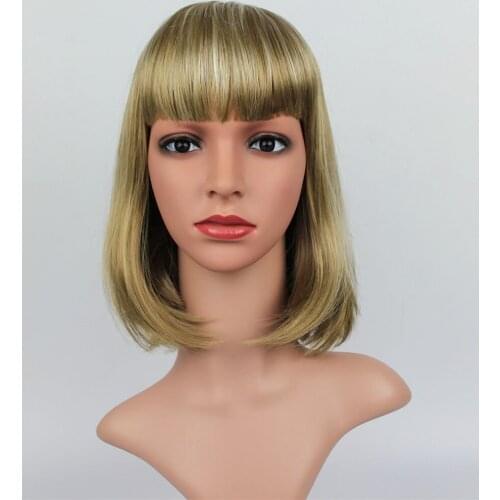 Realistic Plastic Female Mannequin Dummy Head With Hair, Manikin Heads D2-X,T25B