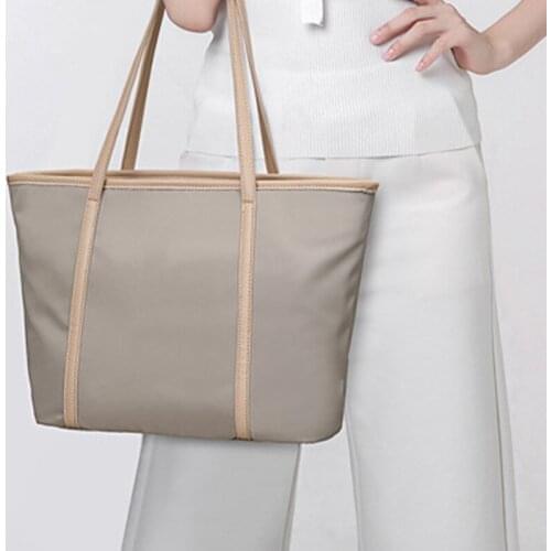 Tote bag student mommy bag fashion one-shoulder big bag portable large capacity nylon Oxford cloth canvas bag school bag gift