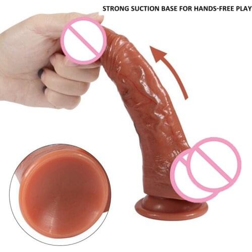 Adult products Super simulation penis double hardness simulation penis bloodshot male and female masturbation device sex toy