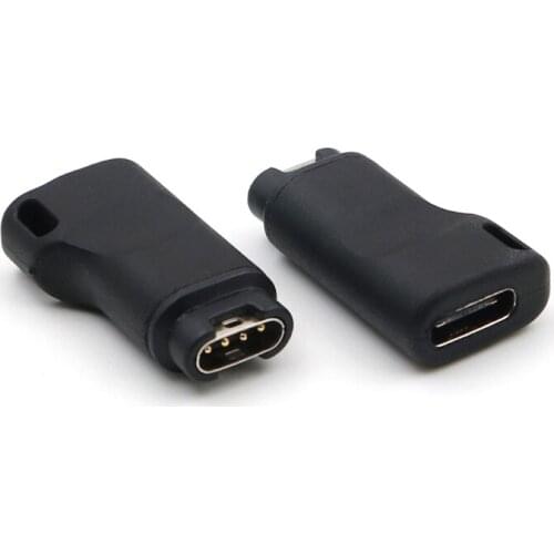 USB 3.1 Type C Female to 4pin Charge Converter Adapter for -Garmin Approach S40/S60/X10/S10 Venu Fenix 6/6X PRO Solar