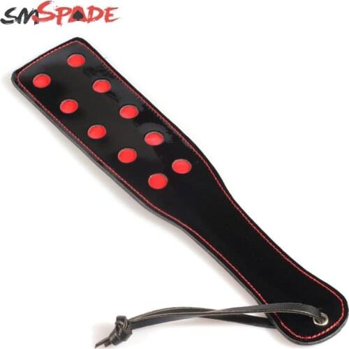 High quality new arrival Black and Red massage paddle, spanking sex toys