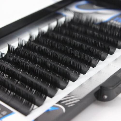 0.10 / 0.15 Thickness J B C Curl All Size Fragrance Silk Protein Fiber False Eyelashes Diamond Cut Craft Lashes