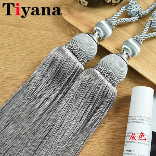 1 Pair Curtain Tie Backs Hanging Balls Tassels for Livingroom Bedroom Curtains Holder Accessories Cortinas Tassel CP085D3