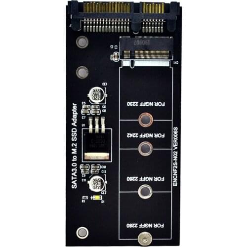 NGFF M.2 Adapter M2 SATA3 Raiser M.2 to SATA Adapter SSD M2 to SATA Expansion Card B Key Suppor 30/42/60/80mm