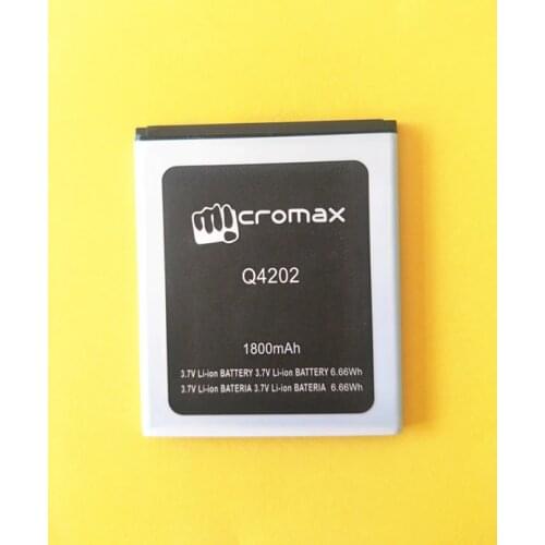 AZK New Q4202 battery for Micromax Q4202 Mobile Phone battery 3.7V 1800mAh 100% High quality