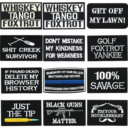 DIY Garment Accessories Embroidery Sewing Badge Applique Custom Iron on TEXT Stripes Patches for Kids Clothing Backpack Hat