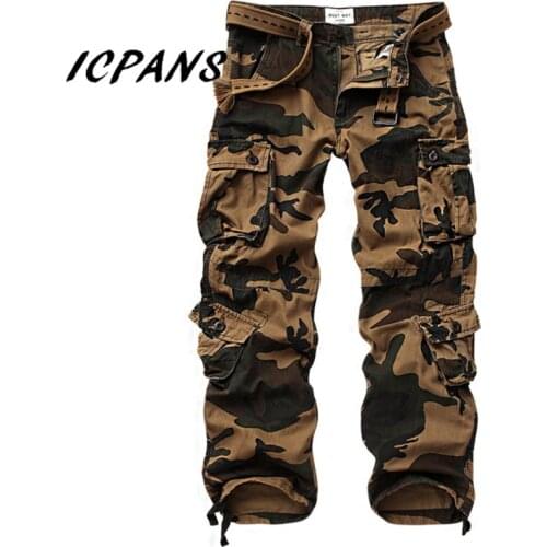 Military Men trousers Camouflage Work Cargo Pants Men Casual Pant Baggy Mens Cargo Pants Size 40 42 44 Clothes men