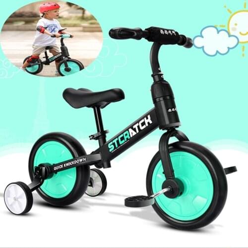 Childrens Balance Bike Suitable For the Age From 1- 6 Kids Bicycle With Training Wheel