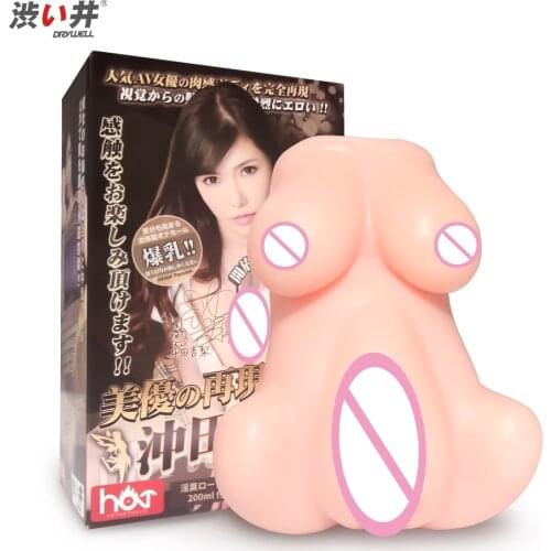 DRY WELL Pocket Real Pussy Sex Toys Real Vagina Male Masturbators Soft Deep Throat Realistic Anal Silicone Mastubator For Men