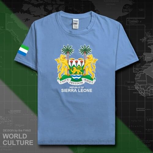 Sierra Leone Leonean t shirt fashion 2019 jerseys nation team tshirt 100% cotton t-shirts clothing tees country sporting SLE 20