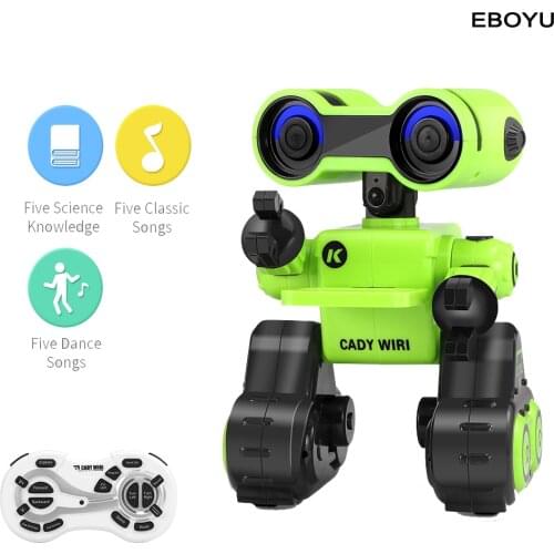 EBOYU JJR/C JJRC R13 Cady WIRI Intelligent Robot Science Exploration Programmable Music Dance RC Robot Toy for Kids Gift
