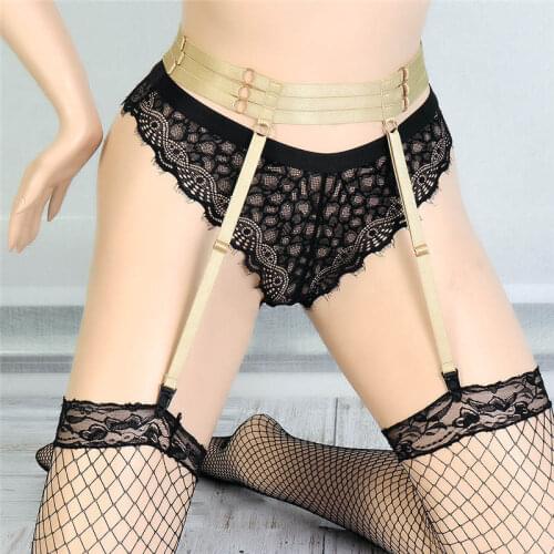 Fashion Sexy Body Harness Yellow Elastic Adjust Strappy Bondage Belt Cage Waist Garter Goth Fetish Exotic Apparel Wear for Women