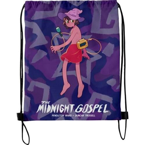 The Midinght Gospel 3D Merch Fashion Style Student Shoulder Storage Bag Drawstring Travel Beach Backpack Toys Shoes