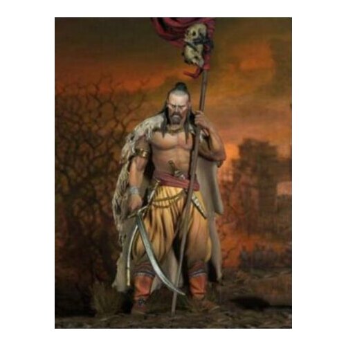 New Unassembled 1/24 75MM ancient warrior with Cloak Resin Figure Unpainted Model Kit