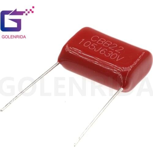 10PCS 630V105J 630V 1UF Pitch 20mm 105 1000NF CBB Polypropylene film capacitor