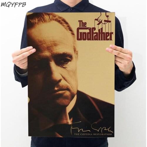 Movie The Godfather Kraft Paper Poster Wall Sticker Decorative Painting Household Products Gift